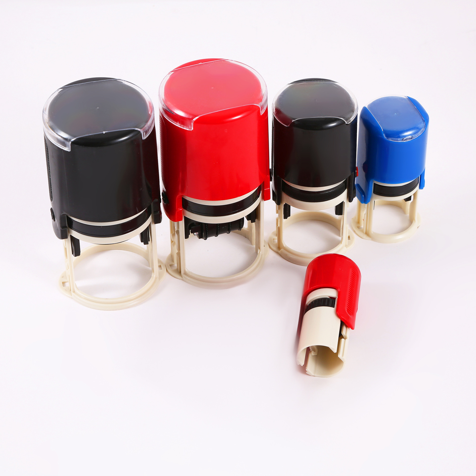 Universal flip back ink seal cylindrical press seal