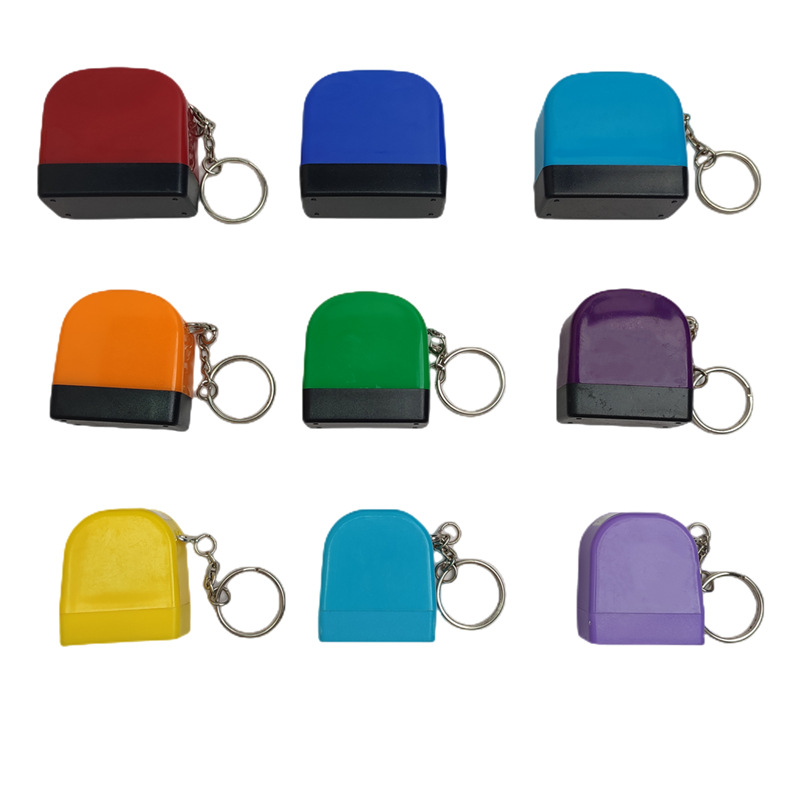 CB1030/CB1335/CB1343 Cartoon Keychain Photosensitive Stamp with 7mm flash foam 