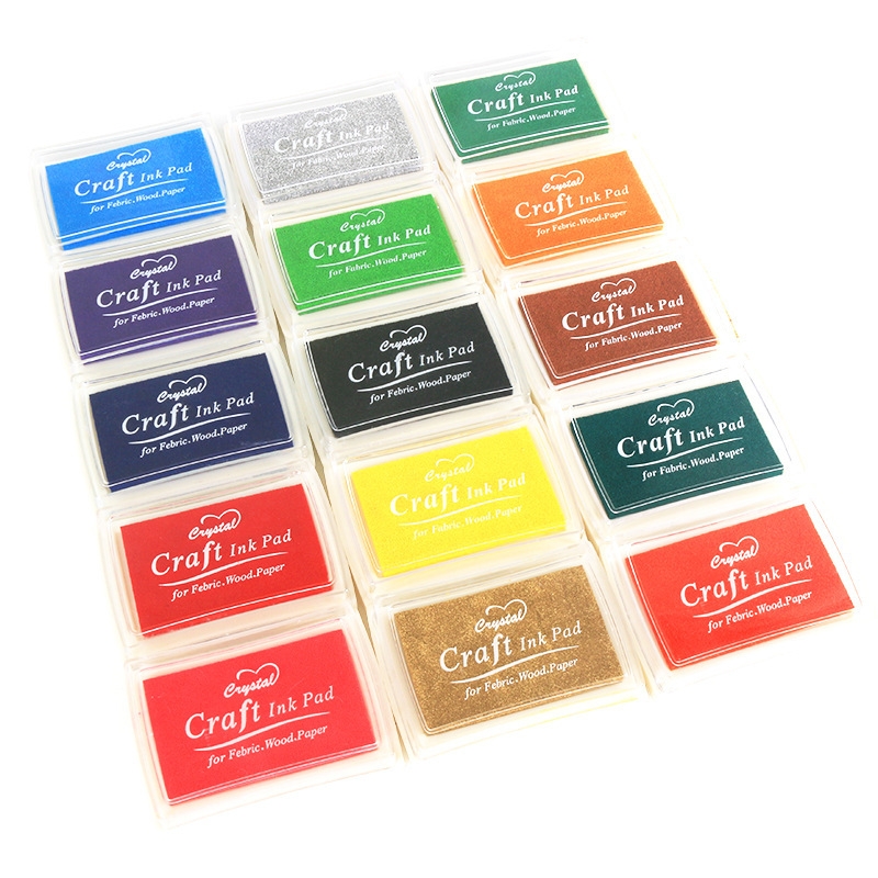 Craft Ink Pad Stamps Partner DIY Color, Colors Rainbow Finger Ink pad for Kids