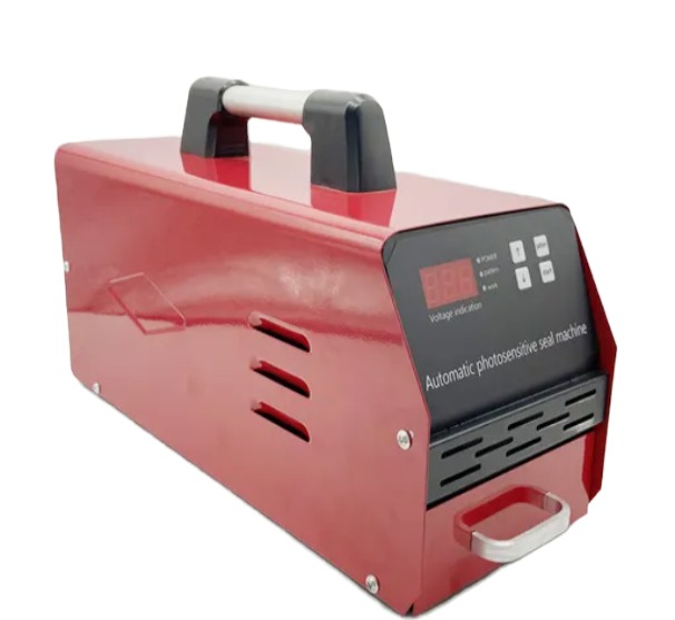 Flash Stamp Portrait Making Machine, Digital Photosensitive Seal Maker with LED Display Screen