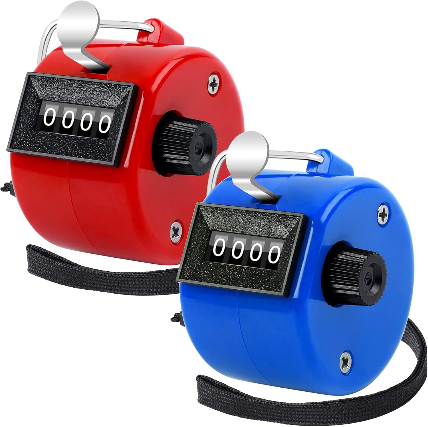 Hand Tally Counter 4 Digit Mechanical Palm Clicker Plastic Hand