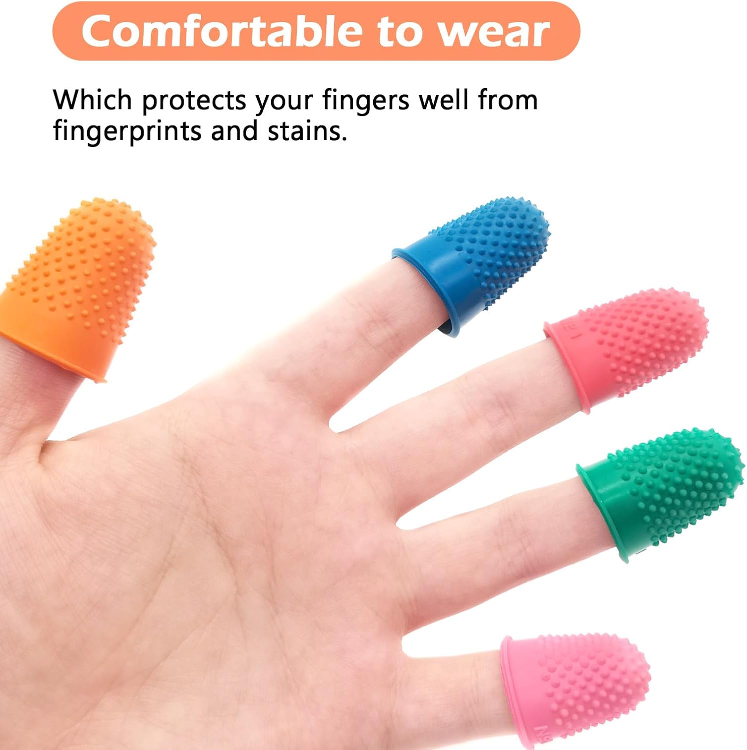  Finger Pads Tips Collating Sorting Task Hot Glue Sewing Office Supplies
