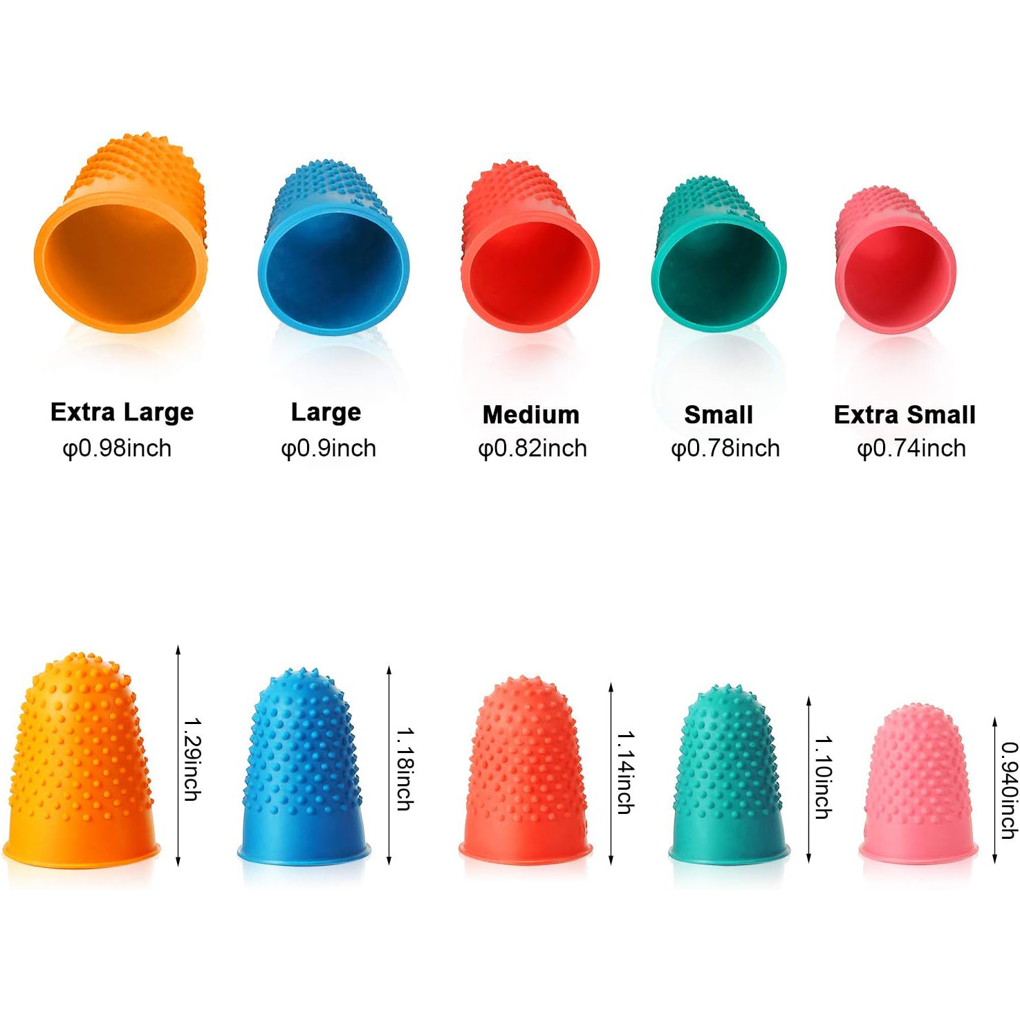 Hot Glue Gun Finger Protectors,Silicone Thimble Finger Guard for Hot Glue