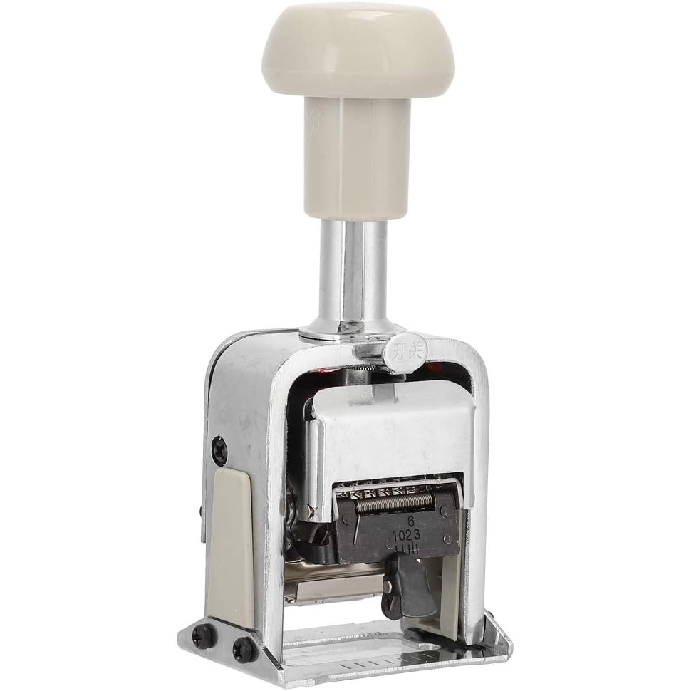  7 Digits Automatic Numbering Machine  Duplicate with Digit Pen and Ink Pad