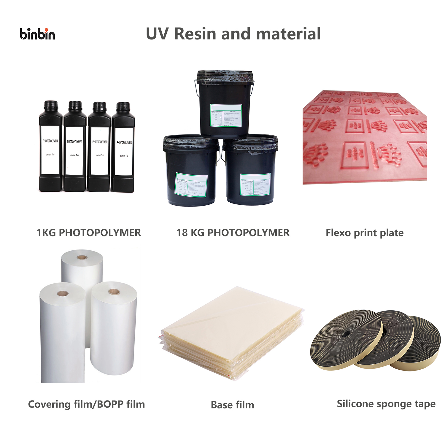 Photopolymer Liquid Polymer Resin Stamp and material