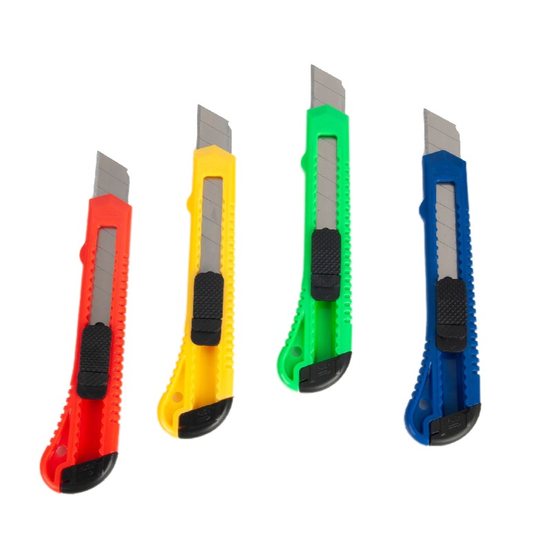 Customizable Logo 18mm Utility Knife Retractable Blade Box Cutter Promotion Gift Custom Art Knives