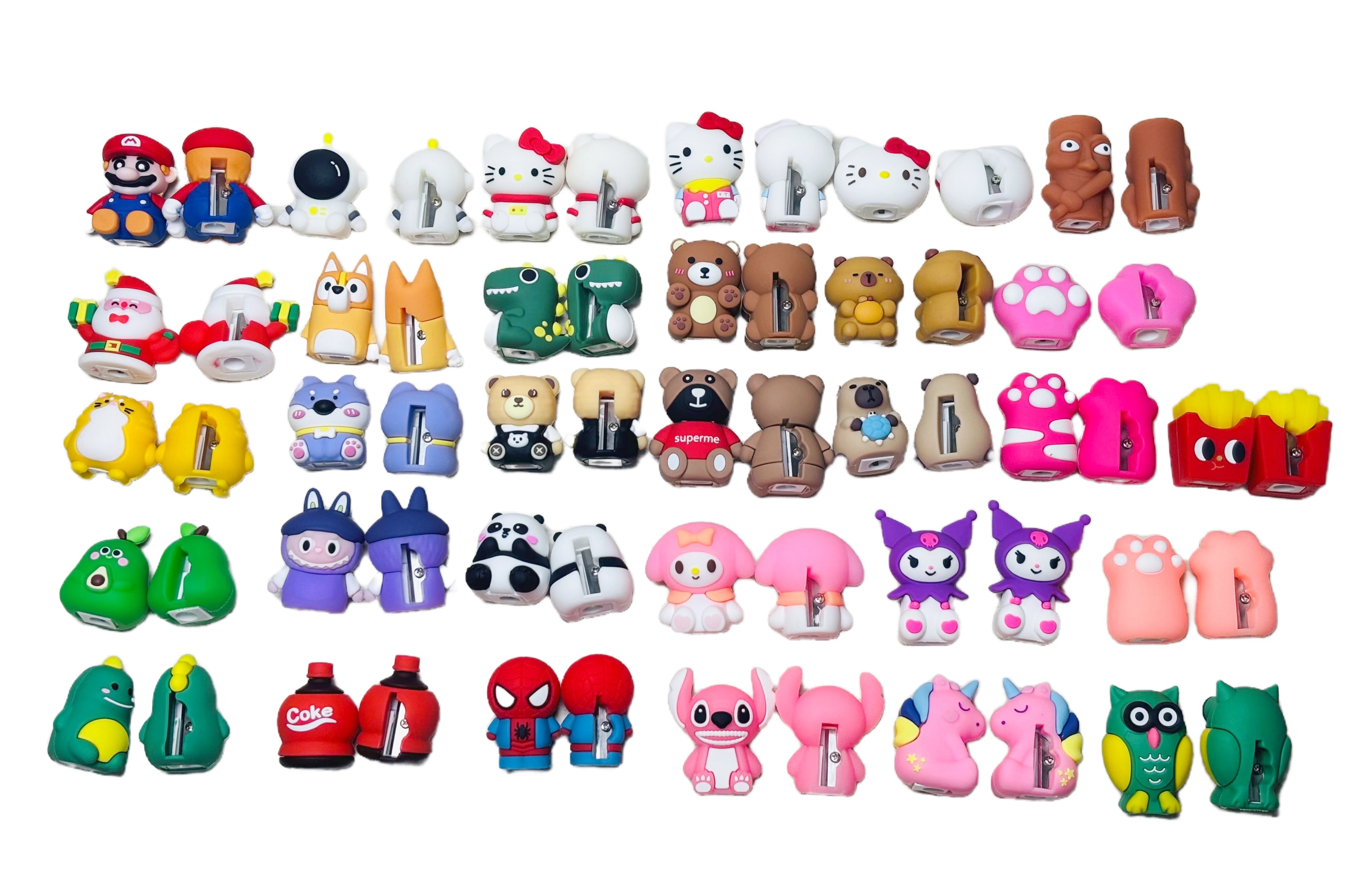  Small  cartoon Manual Pencil Sharpener with Lid,for Kids,School