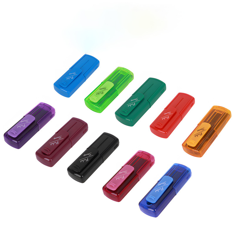 Shiny Pocket  flash and self ink stamp 14*38mm 18*47mm