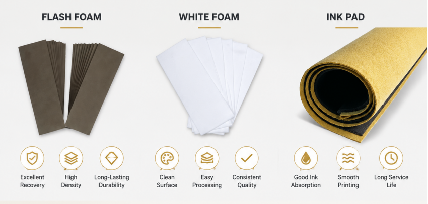 Our advanced photosensitive ink reservoir pads deliver superior printing stability and precision.